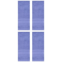 Unique Bargains 4 Pcs Hand Towel Set of 2 for Bathroom 13" x 29" Dark Blue