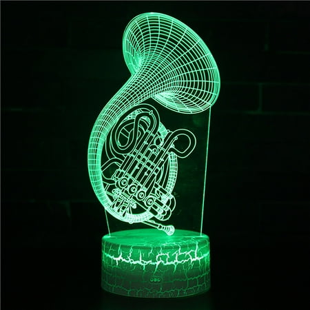 

Smart Night Light in Clearance Musical Instrument Night Light LED Colorful 16-Color Remote Control Desk Lamp