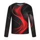 thumbnail image 4 of Blusas y camisas de manga larga con cuello redondo para hombre, blusa informal de manga larga con cuello redondo y estampado., 4 of 5