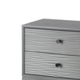 thumbnail image 2 of 2 Drawer Wooden Accent Stand With Round Tapered Legs, Gray, 2 of 5