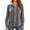 Gray, variant on Women's Velour Button Down Shackets Fall Long Sleeve Lapel Collar Vintage Soft Casual Loose Shirt Jackets S-3XL