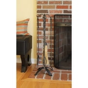 Achla Designs Minuteman International Rope Fireplace Set of 4 Tools, 32 Inch Tall, Graphite Finish
