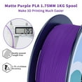 thumbnail image 2 of Ziro 3D Matte PLA Filament 1.75mm 1kg, Purple, 2 of 5