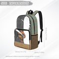 thumbnail image 6 of SEANATIVE Clear PVC Backpack for Kids Transparent School Bag Cute Printed Bookbag Clear Bag with Front Pocket Students Rucksack for Middle High School, Dachshund Dog Cowboy Hat Pattern, 6 of 7