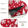 thumbnail image 6 of 8x10 Area Rugs for Living Room, Red White Christmas Non Slip Area Rugs for Kitchen Bedroom Entryway, Xmas Tree Snowflake Winter Abstract Washable Carpet Runner Rug Floor Mats for Bedroom Home Decor, 6 of 9