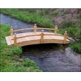 thumbnail image 3 of 6' Treated Pine Amelia Single Rail Garden Bridge, 3 of 3