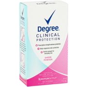 Degree Women Clinical Protection Anti-Perspirant Deodorant, Sheer Powder 1.70 oz (Pack of 6)