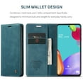 thumbnail image 3 of CaseMe Leather for Samsung Galaxy A52 Case, Flip Wallet Leather Case with Card Holder Magnetic Closure Shockproof Kickstand Protective Phone Cases Cover for Samsung Galaxy A52 6.5-inch,Blue, 3 of 12