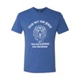 thumbnail image 2 of Wild Bobby Fear Not For Jesus The Lion Of Judah Has Triumphed Inspirational/Christian Men Premium Tri Blend Tee, Vintage Royal, Large, 2 of 5