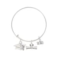 thumbnail image 1 of Pulsera de Graduación | Graduación 2023 Regalos | Graduación de la Escuela Secundaria Regalos de Buena Suerte para Ella Niñas Senior Femenino Color Plata Joliy, 1 of 6