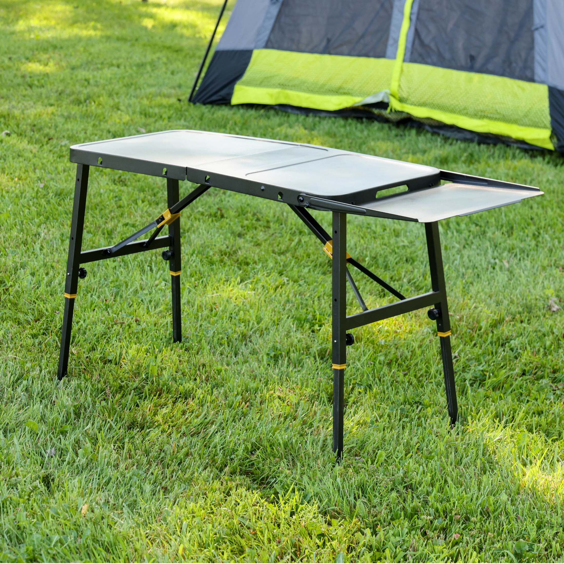 HALO Getaway Portable Folding Table with 52 in. Surface and 100 lb