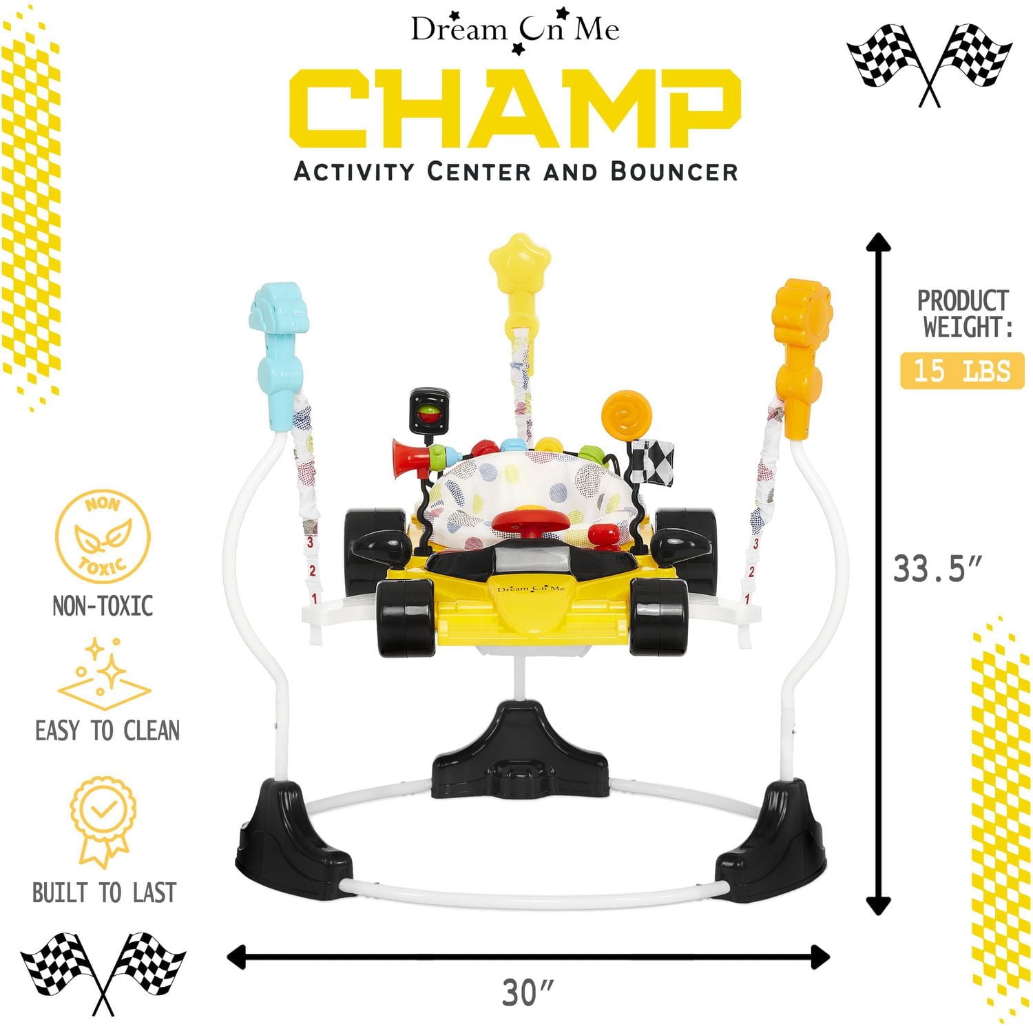 Dream On Me Champ 2-In-1 Activity Center