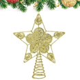 thumbnail image 2 of Adornos decorativos para árbol de Navidad, adorno de estrella hueco para fiesta de Navidad, adorno de Metal, 2 of 4