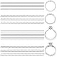 thumbnail image 1 of 12 Pcs Ring Adjusters Clear Spiral Plastic Tightener Compatible with Any Rings, 1 of 6