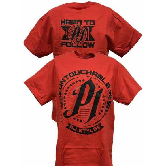 AJ Styles Untouchable Mens Red T-shirt 5XL