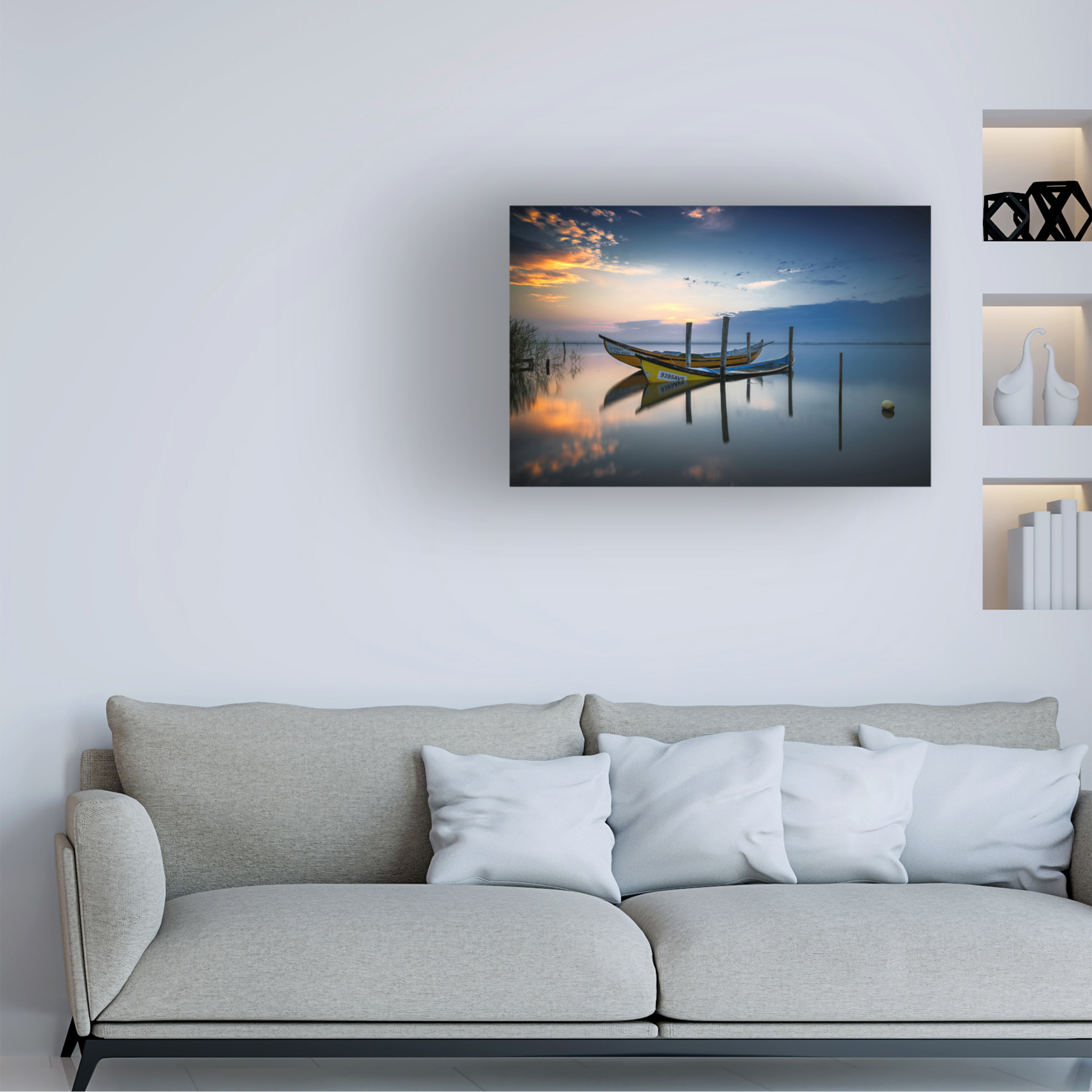 Rui Ribeiro 'The Boats' Canvas Art