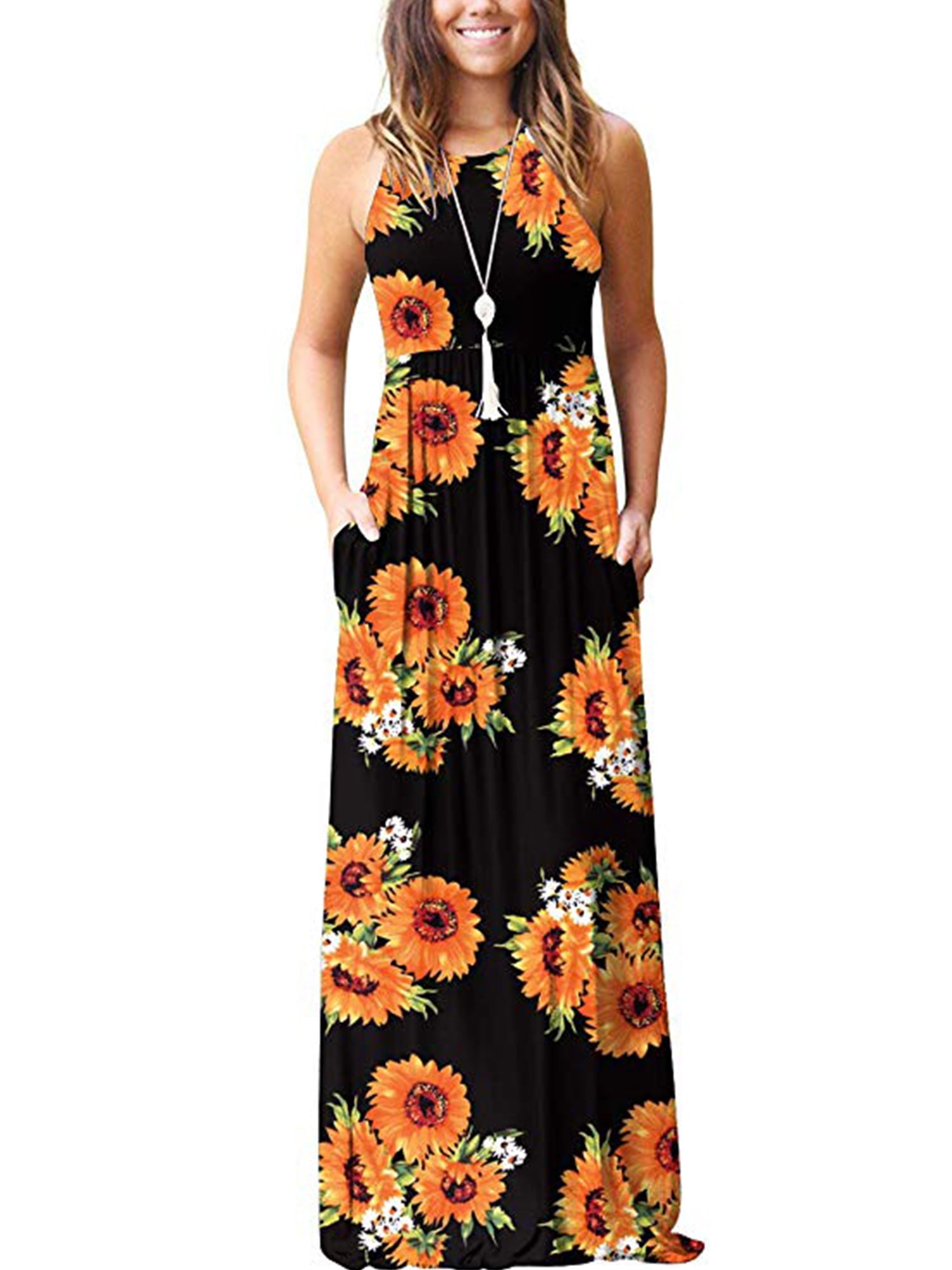 Sexy Dance - Hawaiian Holiday dresses For Women Floral Print Long Maxi ...