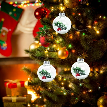 

Veki Christmas Tree Ornaments Christmas Ball Decoration Set Red Green And Gold Christmas Ball Shatterproof Hanging Tree Ornament Set Chandelier Beads with Clip