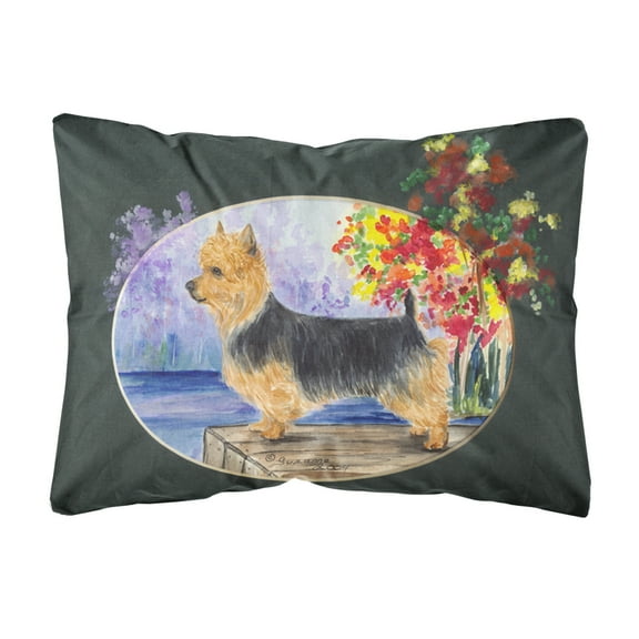 Caroline's Treasures SS8046PW1216 Australian Terrier Decorative   Canvas Fabric Pillow, 12H x16W, multicolor