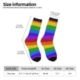 thumbnail image 2 of Bingfone Compression Socks for Women and Men Long Socks for Running Athletic Cycling Nurse- Colorful Glitter Rainbow, 2 of 6