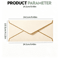 thumbnail image 3 of Envelopes #10 with Elegant Gold Foil Border, Thick Paper Luxury Blank Envelope, Standard Size Mailing for Invitation, Letter, Invoice and Greeting Card Packaging, 3 of 4