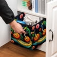 thumbnail image 5 of Snail Foldable Storage Baskets with Handle, 10.8"x10.5"x10.6" Cube Organizer - Large Capacity Storage Bin Cubes, 5 of 6