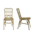thumbnail image 4 of Harper & Bright Designs Outdoor PE Wicker Dining Chairs Set of 2, 2 Person Patio Rattan Chairs for Backyard Poolside Garden, Natural, 4 of 14