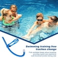 thumbnail image 2 of Hyasfey Snorkel Training Tube for Lap Swimming Diving Snorkel Breathing Tube with Headband Liquid Silicone Mouthpiece Snorkel Tube for Adult Kids, 2 of 7