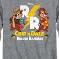 thumbnail image 3 of Chip 'N Dale Rescue Rangers - Rescue Ranger Logo - Toddler And Youth Long Sleeve Graphic T-Shirt, 3 of 5