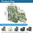 thumbnail image 3 of Renewold Tropical Monstera Banana Leaf Reclining Sofa Cover Universal Stretch Sofa Recliner Cover 4 Pieces Recliner Couch Slipcover Polyester Spandex Furniture Protector for Kids, Pets, 3 of 8