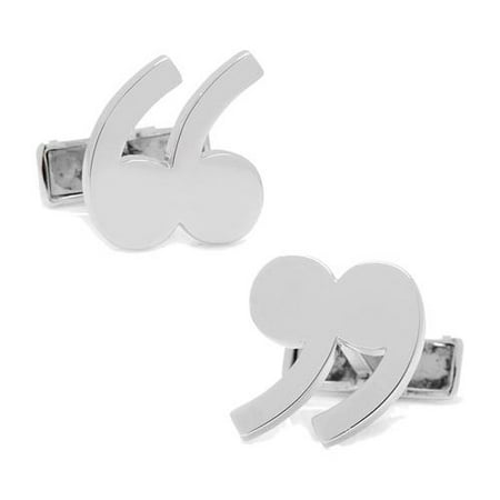 Men's Cufflinks Inc Sterling Quotation Mark Cufflinks