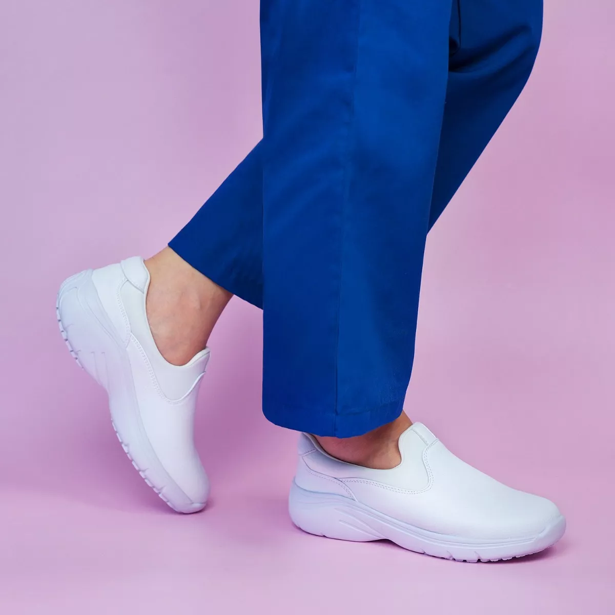 Zapatos Blancos Zapatillas Azules Enfermera Zapatos Clinicos