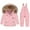 Pink, variant on Odeerbi Toddler Boys Girls Ski Sui Waterproof Snowsuits Winter Down Jacket 2025 Fashion Solid Color Down Jackets Keep Thickening Warm Outdoor Coat Jumpsuit Set Pink 3-4 Years
