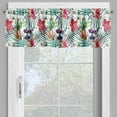 thumbnail image 2 of Ambesonne Colorful Valance Pack of 2, Tropical Orchids, 42"X18", Multicolor, 2 of 5