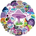 thumbnail image 3 of Mushroom Stickers 50 Pcs, Trippy Vinyl Decal, Waterproof Cool Sticker Pack Perfect for Water Bottle, Laptop, MacBook, Phone, Hydro Flask, 3 of 3
