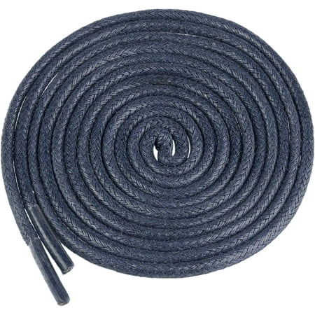 

JISBEIFHA 2 Pair Waxed Shoe Laces Round Solid Woven Shoelaces for Boots Men and WomenA13196