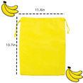 thumbnail image 2 of 2 Pack Banana Saver Storage Bags Prevent Ripening-Banana Fresh-Keep Bananas Fresh Longer, Yellow, 2 of 6