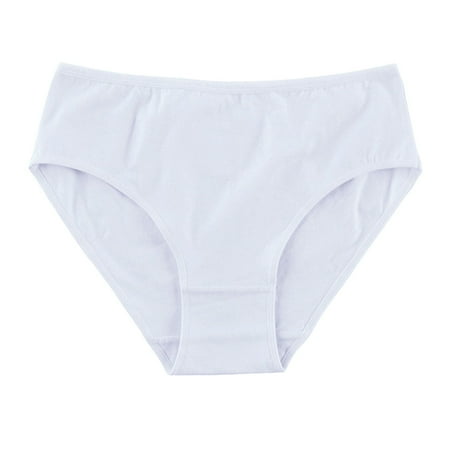 

Women Fashion High Waist Underwear Solid Color Briefs Panties