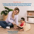 thumbnail image 4 of ECR4Kids SoftZone Cozy Sit-Up Support Ring Baby Floor Pillow, Toddler Seating, Sand, 4 of 9