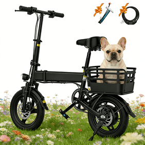 14" Foldable Electric Bike, 500W Commuter Ebike for Adults, Mini Ebike with Basket, 432WH Battery, 18MPH & 20 Miles, UL2849