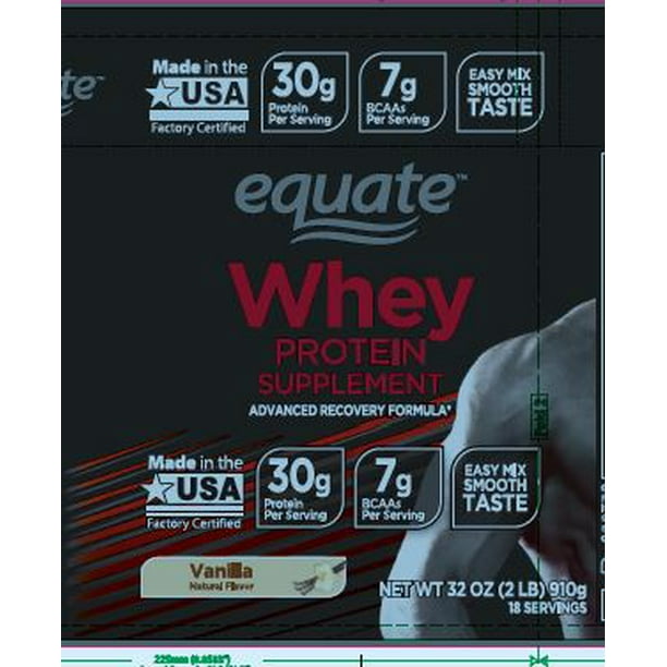 Equate Whey Protein Supplement Vanilla