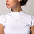 thumbnail image 4 of Platinum 0.7mm Box Link Chain Necklace, 4 of 9