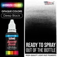 thumbnail image 2 of U.S. Art Supply 1-Ounce Opaque Deep Black Airbrush Paint, 2 of 8