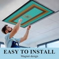 thumbnail image 5 of 4 Pack Village Stars Fluorescent Light Covers for Ceiling Lights Turquoise Western Texas Star Wheat Ears Magnetic Ceiling Light Covers Overhead Light Filters for Office Classroom Home, 5 of 9