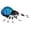 blue,black,white, variant on HOMCOM 6FT Inflatable Halloween Jack-O-Lantern and Ghosts, Inflatable Outdoor LED Yard Display, Built -in LED