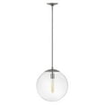 thumbnail image 2 of 1 Light Medium Orb Pendant-Aged Zinc Finish-Clear Glass Color Hinkley Lighting 3744Dz, 2 of 7