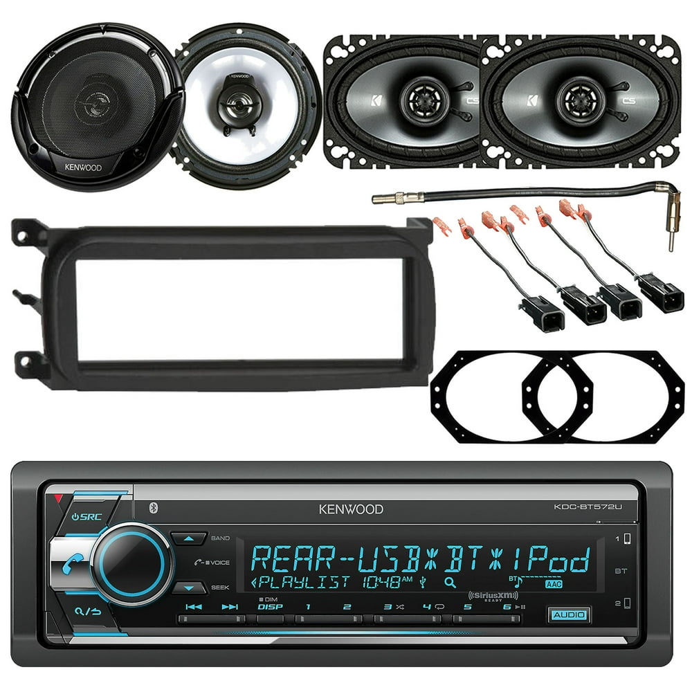 Kenwood Single DIN Audio Bluetooth CD Car Stereo Receiver, Kenwood 6.5