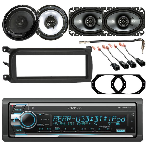 Kenwood Single DIN Audio Bluetooth CD Car Stereo Receiver, Kenwood 6.5