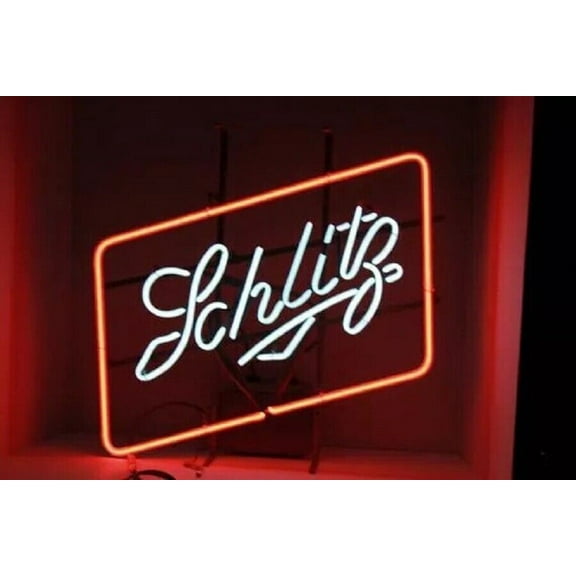 Queen Sense 20"x16" Custom Schlitzs Neon Sign Man Cave Beer Pub Bar Artwork Handmade Wall Decor Gift Neon Light 120SZS