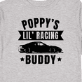 thumbnail image 4 of Inktastic Poppy's Lil' Racing Buddy with Car Silhouette Boys or Girls Long Sleeve Toddler T-Shirt, 4 of 5